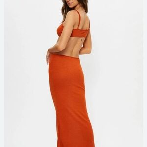 Riot Swim Vibrant Orange Maxi Skirt